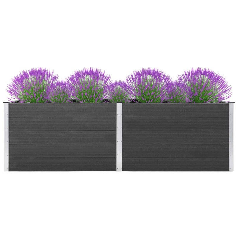 vidaXL Fioriera Rialzata da Giardino 200x50x91 cm in WPC Grigio vidaXL Fioriera Rialzata da Giardino 200x50x91 cm in WPC Grigio