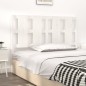 Testiera per Letto Bianca 140,5x4x100 cm Legno Massello di Pino Testiera per Letto Bianca 140,5x4x100 cm Legno Massello di Pino