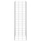 vidaXL Fioriere Rialzate a Gabbione 3 pz 30x30x100 cm in Ferro