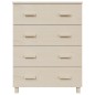 vidaXL Credenza HAMAR ambra 79x40x103,5 cm in Legno Massello di Pino vidaXL Credenza HAMAR ambra 79x40x103,5 cm in Legno Massello di Pino