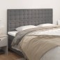 Testiere 4 pz Grigie 100x5x78/88 cm in Similpelle Testiere 4 pz Grigie 100x5x78/88 cm in Similpelle