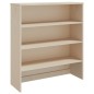 vidaXL Piano Credenza HAMAR Miele 90x35x100 cm Legno Massello di Pino