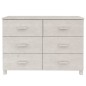 vidaXL Credenza HAMAR Bianca 113x40x80 cm in Legno Massello di Pino vidaXL Credenza HAMAR Bianca 113x40x80 cm in Legno Massello di Pino