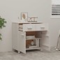 vidaXL Credenza HAMAR Bianca 79x40x80 cm in Legno Massello di Pino vidaXL Credenza HAMAR Bianca 79x40x80 cm in Legno Massello di Pino