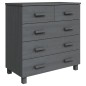 vidaXL Credenza HAMAR Grigio Scuro 79x40x80 cm Legno Massello di Pino vidaXL Credenza HAMAR Grigio Scuro 79x40x80 cm Legno Massello di Pino