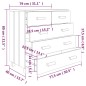 vidaXL Credenza HAMAR Grigio Scuro 79x40x80 cm Legno Massello di Pino vidaXL Credenza HAMAR Grigio Scuro 79x40x80 cm Legno Massello di Pino