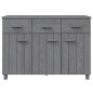 vidaXL Credenza Grigio Scuro 113x40x80 cm in Legno Massello di Pino vidaXL Credenza Grigio Scuro 113x40x80 cm in Legno Massello di Pino