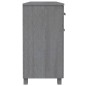vidaXL Credenza Grigio Scuro 113x40x80 cm in Legno Massello di Pino vidaXL Credenza Grigio Scuro 113x40x80 cm in Legno Massello di Pino