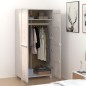 vidaXL Armadio HAMAR Bianco 89x50x180 cm in Legno Massello di Pino vidaXL Armadio HAMAR Bianco 89x50x180 cm in Legno Massello di Pino