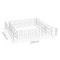 vidaXL Gabbione Letto Rialzato in Acciaio Zincato 100x100x20 cm vidaXL Gabbione Letto Rialzato in Acciaio Zincato 100x100x20 cm