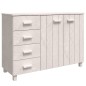 vidaXL Credenza HAMAR Bianca 113x40x80 cm in Legno Massello di Pino vidaXL Credenza HAMAR Bianca 113x40x80 cm in Legno Massello di Pino