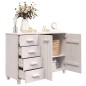 vidaXL Credenza HAMAR Bianca 113x40x80 cm in Legno Massello di Pino vidaXL Credenza HAMAR Bianca 113x40x80 cm in Legno Massello di Pino
