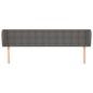 Testiera ad Orecchio Grigio 203x23x78/88 cm in Similpelle Testiera ad Orecchio Grigio 203x23x78/88 cm in Similpelle