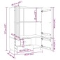 vidaXL Armadio Bianco 99x45x137 cm in Legno Massello di Pino vidaXL Armadio Bianco 99x45x137 cm in Legno Massello di Pino