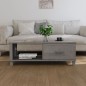 vidaXL Tavolino Grigio Chiaro 100x55x35 cm in Legno Massello di Pino vidaXL Tavolino Grigio Chiaro 100x55x35 cm in Legno Massello di Pino