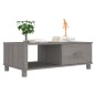 vidaXL Tavolino Grigio Chiaro 100x55x35 cm in Legno Massello di Pino vidaXL Tavolino Grigio Chiaro 100x55x35 cm in Legno Massello di Pino