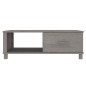 vidaXL Tavolino Grigio Chiaro 100x55x35 cm in Legno Massello di Pino vidaXL Tavolino Grigio Chiaro 100x55x35 cm in Legno Massello di Pino