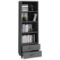 vidaXL Credenza HAMAR Grigio Scuro 60x35x180 cm Legno Massello di Pino vidaXL Credenza HAMAR Grigio Scuro 60x35x180 cm Legno Massello di Pino