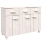 vidaXL Credenza HAMAR Bianca 113x40x80 cm in Legno Massello di Pino vidaXL Credenza HAMAR Bianca 113x40x80 cm in Legno Massello di Pino