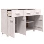 vidaXL Credenza HAMAR Bianca 113x40x80 cm in Legno Massello di Pino vidaXL Credenza HAMAR Bianca 113x40x80 cm in Legno Massello di Pino