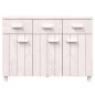 vidaXL Credenza HAMAR Bianca 113x40x80 cm in Legno Massello di Pino vidaXL Credenza HAMAR Bianca 113x40x80 cm in Legno Massello di Pino
