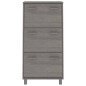 vidaXL Scarpiera HAMAR Grigio Chiaro 59,5x35x117 cm in Legno di Pino vidaXL Scarpiera HAMAR Grigio Chiaro 59,5x35x117 cm in Legno di Pino