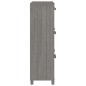 vidaXL Scarpiera HAMAR Grigio Chiaro 59,5x35x117 cm in Legno di Pino vidaXL Scarpiera HAMAR Grigio Chiaro 59,5x35x117 cm in Legno di Pino