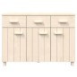 vidaXL Credenza HAMAR Miele 113x40x80 cm in Legno Massello di Pino vidaXL Credenza HAMAR Miele 113x40x80 cm in Legno Massello di Pino