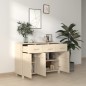 vidaXL Credenza HAMAR Miele 113x40x80 cm in Legno Massello di Pino vidaXL Credenza HAMAR Miele 113x40x80 cm in Legno Massello di Pino