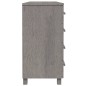 vidaXL Credenza HAMAR Grigio Chiaro 113x40x80cm Legno Massello di Pino vidaXL Credenza HAMAR Grigio Chiaro 113x40x80cm Legno Massello di Pino