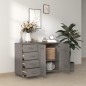 vidaXL Credenza HAMAR Grigio Chiaro 113x40x80cm Legno Massello di Pino vidaXL Credenza HAMAR Grigio Chiaro 113x40x80cm Legno Massello di Pino