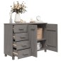 vidaXL Credenza HAMAR Grigio Chiaro 113x40x80cm Legno Massello di Pino vidaXL Credenza HAMAR Grigio Chiaro 113x40x80cm Legno Massello di Pino