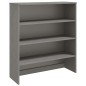 vidaXL Ripiano per Credenza Grigio Chiaro 90x30x100 cm Legno di Pino vidaXL Ripiano per Credenza Grigio Chiaro 90x30x100 cm Legno di Pino