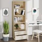 vidaXL Credenza HAMAR Miele 60x35x180 cm in Legno Massello di Pino vidaXL Credenza HAMAR Miele 60x35x180 cm in Legno Massello di Pino