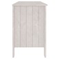 vidaXL Scrivania Bianca 113x50x75 cm in Legno Massello di Pino