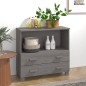 vidaXL Credenza HAMAR Grigio Chiaro 85x35x80 cm Legno Massello di Pino vidaXL Credenza HAMAR Grigio Chiaro 85x35x80 cm Legno Massello di Pino