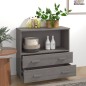 vidaXL Credenza HAMAR Grigio Chiaro 85x35x80 cm Legno Massello di Pino vidaXL Credenza HAMAR Grigio Chiaro 85x35x80 cm Legno Massello di Pino