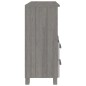 vidaXL Credenza HAMAR Grigio Chiaro 85x35x80 cm Legno Massello di Pino vidaXL Credenza HAMAR Grigio Chiaro 85x35x80 cm Legno Massello di Pino
