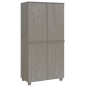 vidaXL Armadio HAMAR Grigio Chiaro 89x50x180 cm Legno Massello di Pino vidaXL Armadio HAMAR Grigio Chiaro 89x50x180 cm Legno Massello di Pino