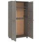 vidaXL Armadio HAMAR Grigio Chiaro 89x50x180 cm Legno Massello di Pino vidaXL Armadio HAMAR Grigio Chiaro 89x50x180 cm Legno Massello di Pino