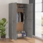 vidaXL Armadio HAMAR Grigio Chiaro 89x50x180 cm Legno Massello di Pino vidaXL Armadio HAMAR Grigio Chiaro 89x50x180 cm Legno Massello di Pino