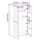 vidaXL Armadio HAMAR Grigio Chiaro 89x50x180 cm Legno Massello di Pino vidaXL Armadio HAMAR Grigio Chiaro 89x50x180 cm Legno Massello di Pino