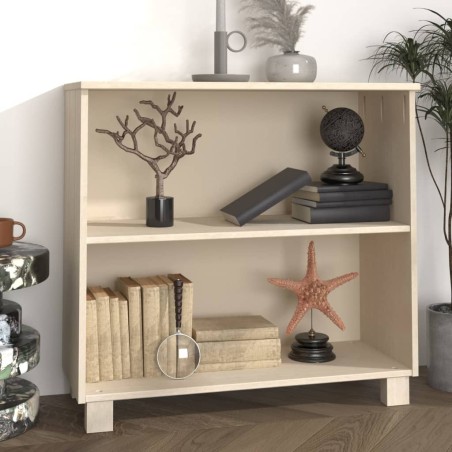 vidaXL Credenza HAMAR Miele 85x35x80 cm in Legno Massello di Pino