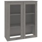 vidaXL Scaffale per Credenza Grigio Chiaro 85x35x100 cm Legno di Pino vidaXL Scaffale per Credenza Grigio Chiaro 85x35x100 cm Legno di Pino