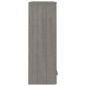 vidaXL Scaffale per Credenza Grigio Chiaro 85x35x100 cm Legno di Pino vidaXL Scaffale per Credenza Grigio Chiaro 85x35x100 cm Legno di Pino