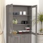 vidaXL Scaffale per Credenza Grigio Chiaro 85x35x100 cm Legno di Pino vidaXL Scaffale per Credenza Grigio Chiaro 85x35x100 cm Legno di Pino