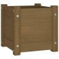 vidaXL Fioriera da Giardino Miele 31x31x31 cm Legno Massello di Pino vidaXL Fioriera da Giardino Miele 31x31x31 cm Legno Massello di Pino