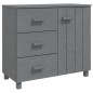 vidaXL Credenza HAMAR Grigio Scuro 90x40x80 cm Legno Massello di Pino vidaXL Credenza HAMAR Grigio Scuro 90x40x80 cm Legno Massello di Pino