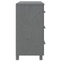 vidaXL Credenza HAMAR Grigio Scuro 90x40x80 cm Legno Massello di Pino vidaXL Credenza HAMAR Grigio Scuro 90x40x80 cm Legno Massello di Pino