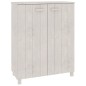 vidaXL Scarpiera HAMAR Bianca 85x40x108 cm in Legno Massello di Pino vidaXL Scarpiera HAMAR Bianca 85x40x108 cm in Legno Massello di Pino